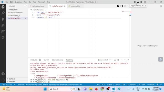 4. TypeScript - Variables | TypeScript Tutorials | English | Coding Gurukul смотреть онлайн