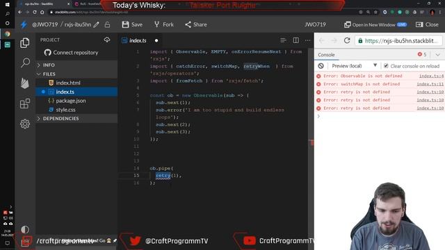 RxJS Error Handling смотреть онлайн