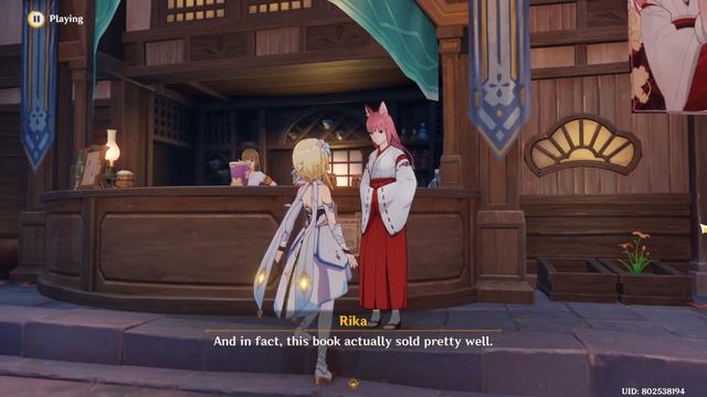 Fox Shrine Maiden Cafe | Genshin Impact смотреть онлайн