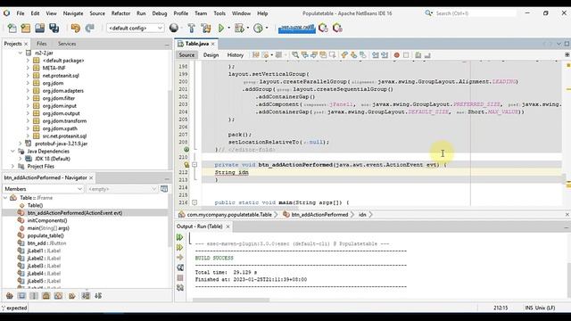 Populate JTable, Click data in Jtable - Netbeans 16 with MySQL Server Database -Java with Maven 202 смотреть онлайн