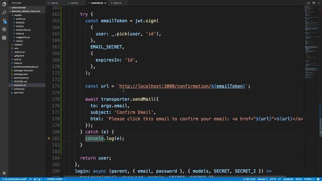 Confirmation Email with Node.js смотреть онлайн