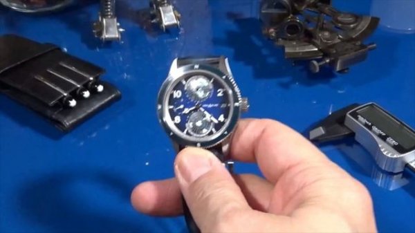 The Titanium Montblanc Geosphere has an awesome Worldtime presentation