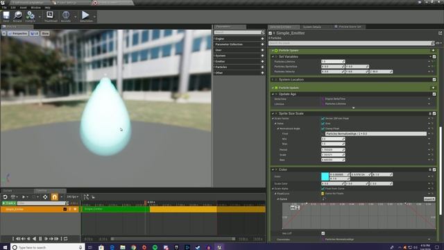 Making a Spaceship Exhaust Trail: Shaping with Sine Functions - UE4 Niagara Tutorial смотреть онлайн