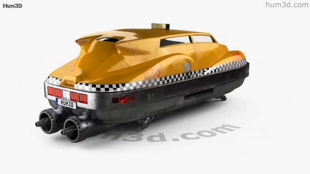 Fifth Element Taxi 1997 3D model by Hum3D.com смотреть онлайн