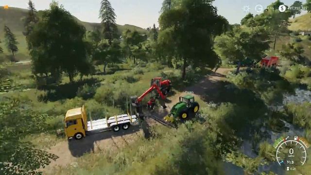 HUGE CARGO CONVOY & LOGGING CAMP SETUP | Farming Simulator 19 Gameplay смотреть онлайн