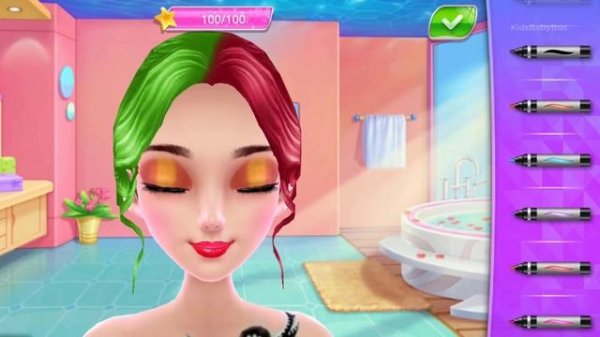 Gymnastics Superstar Girl game | Cool Makeup, Dress Up, Color Hairstyles | Design Game for girls