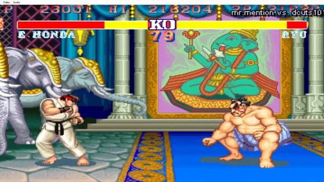 SF2:HF Mr.Mention (E Honda/Vega) Vs dcuts101 (Gief/Guile/Ryu/ken/Sim) смотреть онлайн