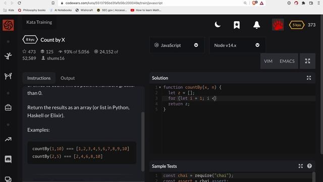 Codewars - Javascript - Count by X смотреть онлайн