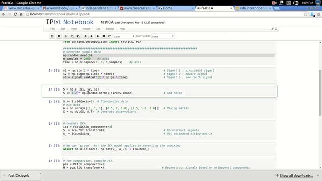 Blind Source Separation ICA With Python 2: FastICA with Scikit-Learn смотреть онлайн