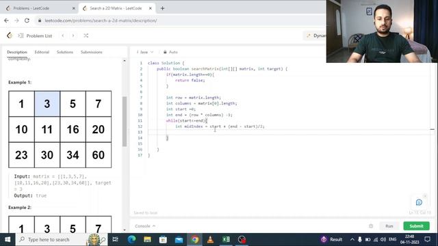 Day 29 , search a 2d array , leetcode problem #74 #75dayscodingchallenge смотреть онлайн