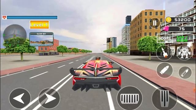Transforming Robot Game with Flying Bat Robot in Lion Robot Car Games смотреть онлайн