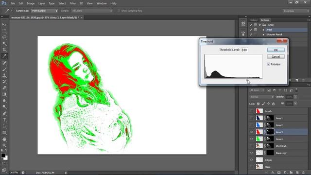 Artist photoshop action tutorial ( free download ) смотреть онлайн