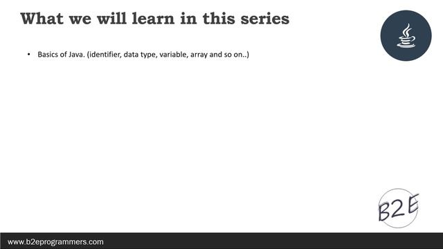Lecture 1 | Introduction of java смотреть онлайн