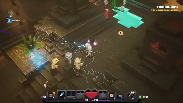 Minecraft Dungeons - Desert Temple 3 Obsidian Chest Map смотреть онлайн