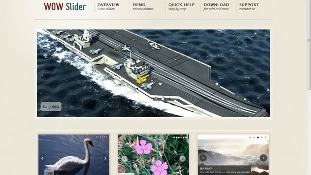 jQuery Gallery Slider: 14 awesome transitions, 17 slick designs! смотреть онлайн