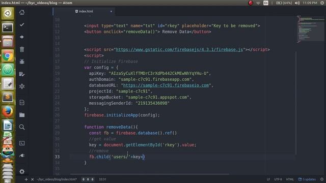 Remove data from Firebase смотреть онлайн