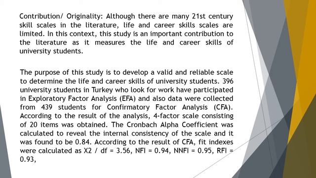 Development of Life and Career Skills Scale for University Students AJCE 2022 61 30 43 смотреть онлайн