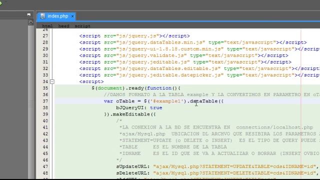 Tutorial Como usar datatable js con conexion a bd mysql смотреть онлайн