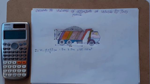 Material Volume Measuring  At Truck By Two Method|1- By Unit Weight 2-By Dimension