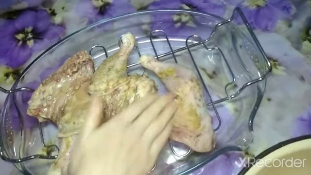 Куриные окорочка запечённые в духовке духовке. смотреть онлайн