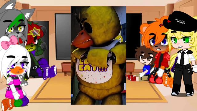 Реакция фнаф 9 на фнаф 1