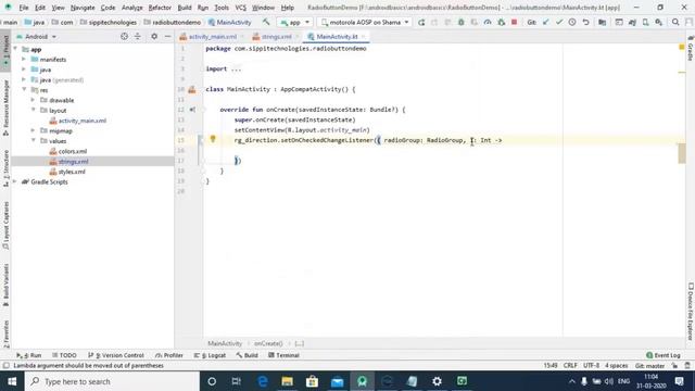 Radio Button in Android Kotlin смотреть онлайн