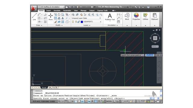 AutoCAD Tutorial - Measuring Tools смотреть онлайн