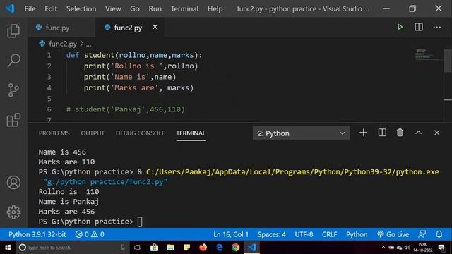 Functions in Python | Keyword Arguments | Default Arguments | Passing List as an argument смотреть онлайн