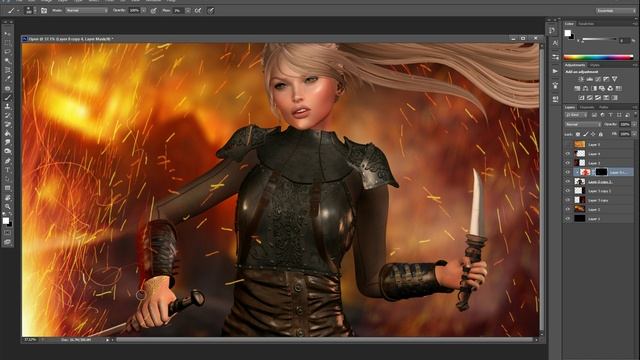 Tutorial: Creating fire glow and other glow effects with photoshop смотреть онлайн