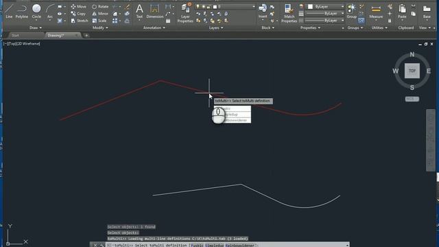 ToMulti - convert polylines to multi-lines in AutoCAD смотреть онлайн