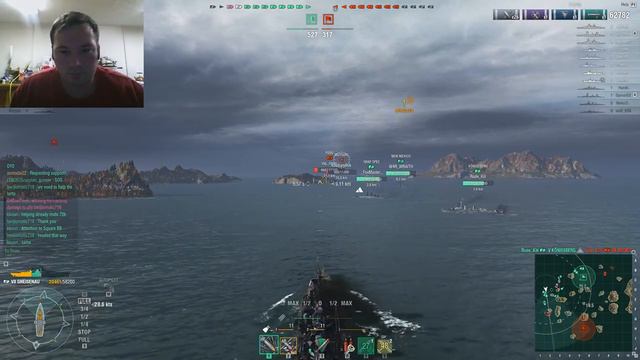 World of Warships Live! with VII GNEISENAU BATTLESHIP with Slate the Snake смотреть онлайн