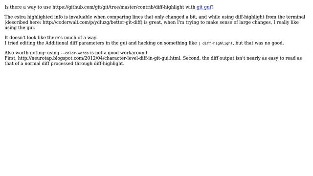 Using diff-highlight with Git GUI смотреть онлайн