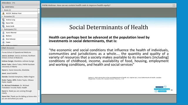 NCCDH Webinar: How can we contain health costs and improve health equity? смотреть онлайн