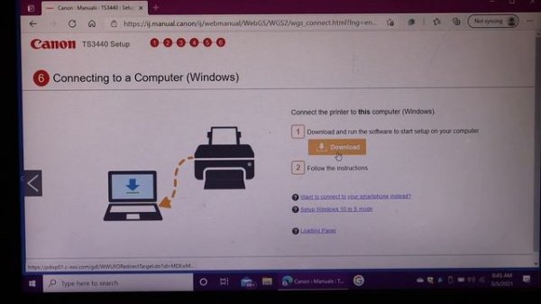 Canon Pixma TS3420 Setup Windows Laptop / Computer, Wireless WiFi Setup.