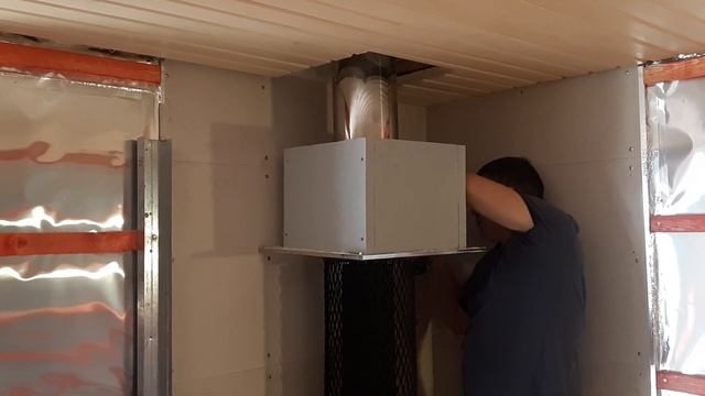 Как улучшить, обезопасить  ППУ проход в потолке парной