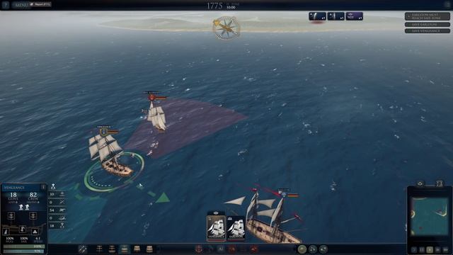 Ultimate Admiral: Age of Sail Кампания за Америку #1 смотреть онлайн