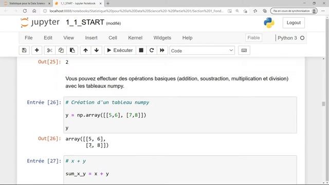 Tableaux Numpy смотреть онлайн