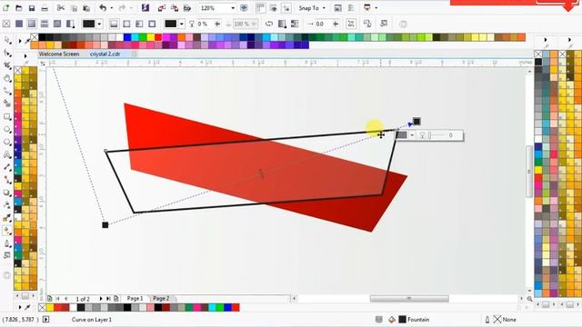Coreldraw x7 VS Adobe illustrator - How to make Crystal Effects Best tips By As Graphics смотреть онлайн