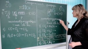 Урок химии, 9 класс, тема "Соединения углерода" (учитель Швецова Елена Евгеньевна)