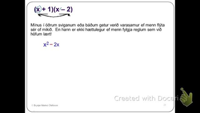 9b Algebra13 - Tveir eða fleiri svigar смотреть онлайн