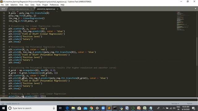 Polynomial Regression. смотреть онлайн