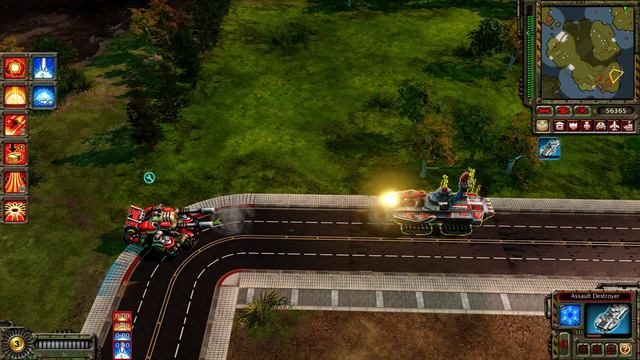C&C Red Alert 3: assault destroyer vs apocalypse tank смотреть онлайн