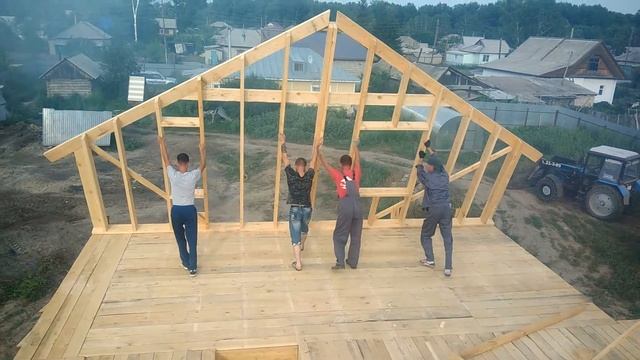 Монтаж стены в каркасном доме. НСТ СтройСиб смотреть онлайн