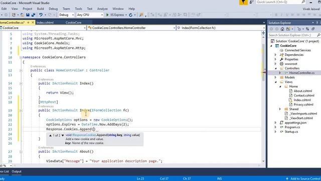 How to Work With Cookies in ASP.NET Core смотреть онлайн