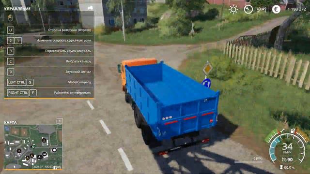 Убираю поле в Farming Simulator 19 смотреть онлайн