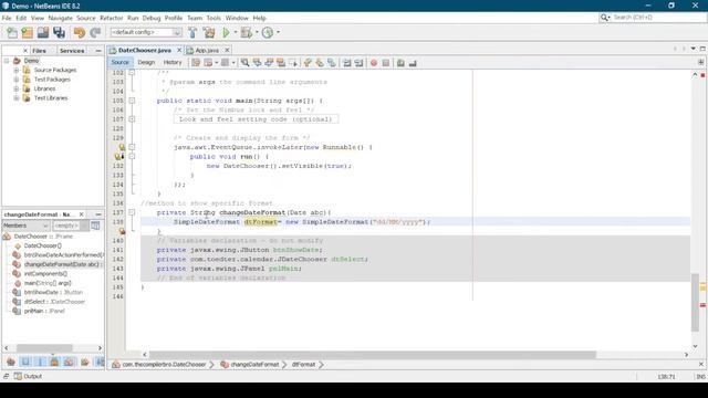 Java Swing Project-Part 13 | How to Use JDateChooser and Change Date Format in Java Swing | NetBean смотреть онлайн