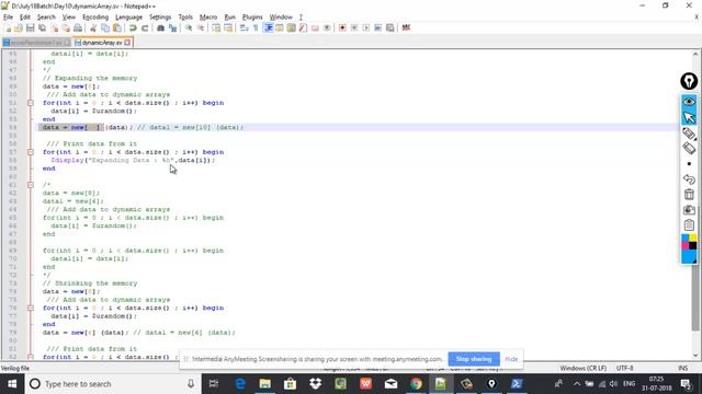 Dynamic Array in System Verilog смотреть онлайн