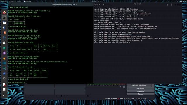 Kurs MYSQL:Tworzenie tabel i ich modyfikowanie. смотреть онлайн