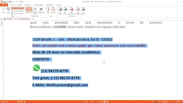 MAPA - ADS - PROGRAMAÇÃO II - 53/2022 смотреть онлайн