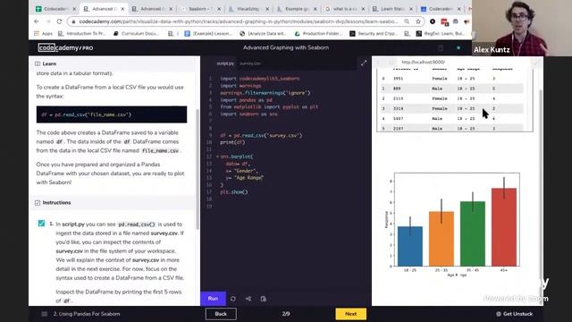 Codecademy Live: Visualize Data with Python #11 смотреть онлайн
